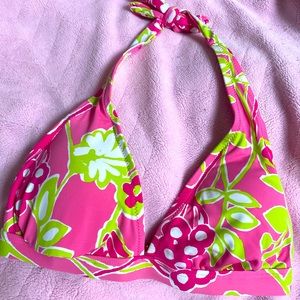 Lilly Pulitzer XS Bikini Halter Top Only like new